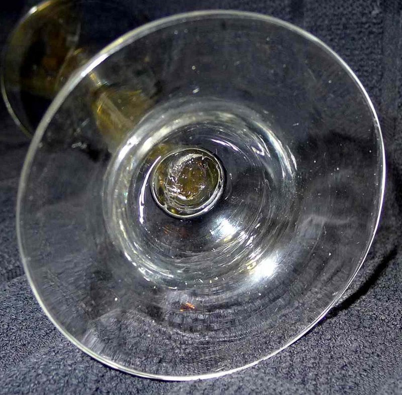 Georgian MSAT Wine Glass Domed Foot c1750