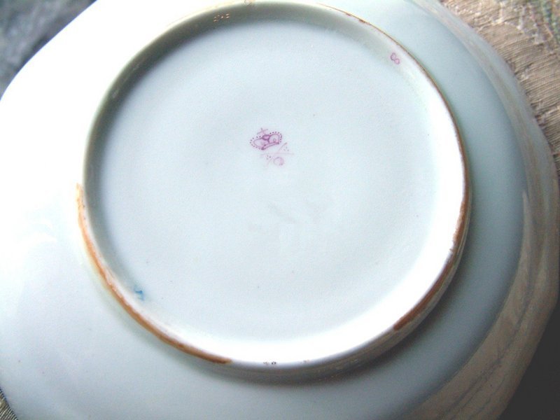 Derby Chocolate Cup and Saucer, Puce Mark c1790