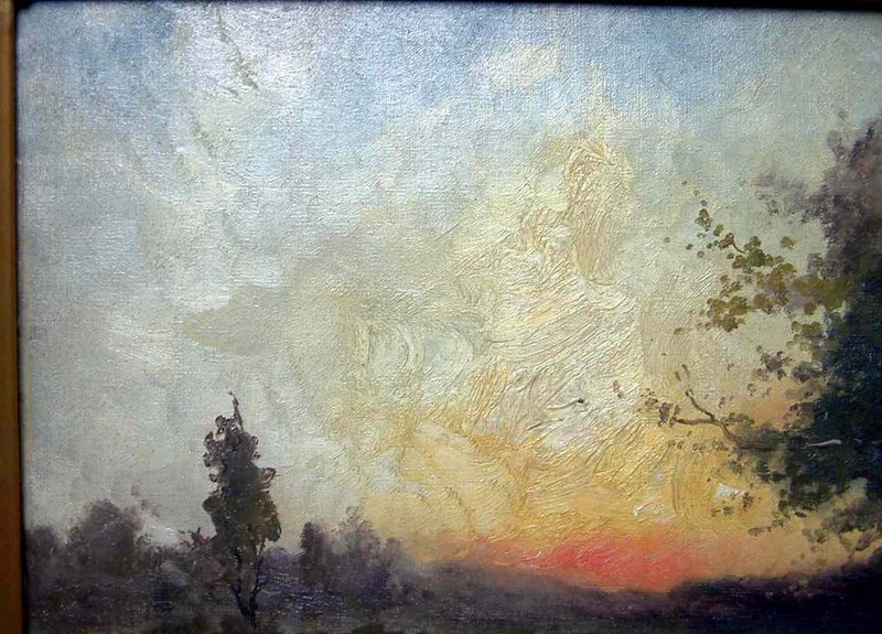 Signed George Harland Oil on Canvas Landscape c1908