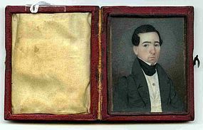 American Miniature Portrait Painting c1835