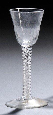 English Georgian Wine Glass c1765