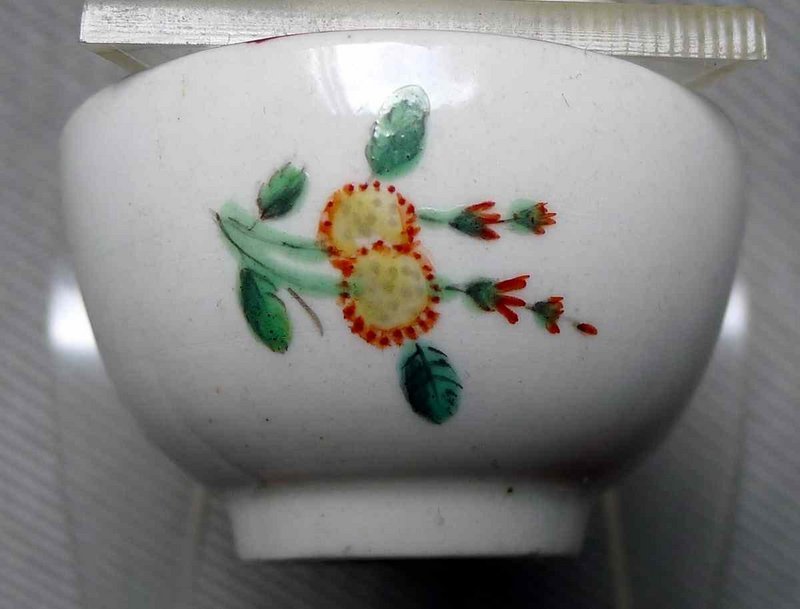 Chaffers Liverpool Porcelain Miniature Tea Bowl c1760