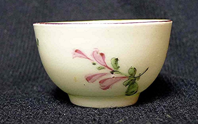 Derby Porcelain Miniature Tea Bowl and Saucer c1770