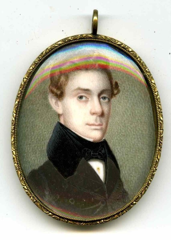 Theodore V. Peticolas Miniature Painting  c1835