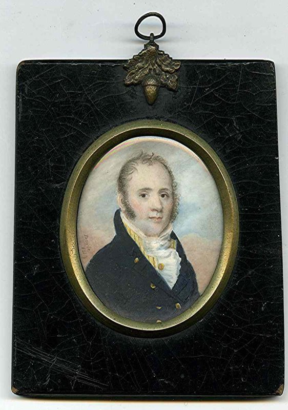 William Doyle Miniature Portrait Painting c1814