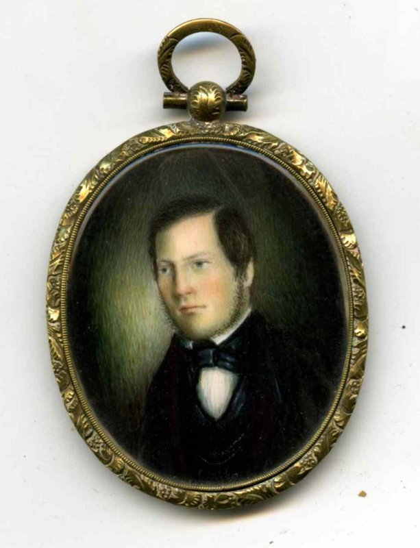 Christopher Greiner Miniature Portrait c1845