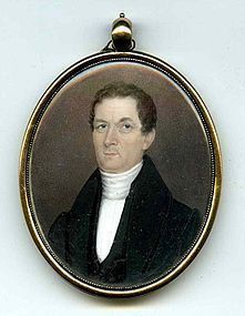 Jeremiah Paul Miniature Portrait c1815