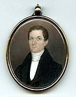 Jeremiah Paul Miniature Portrait c1815
