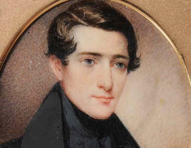 Theodore V. Peticolas Miniature Portrait c1841