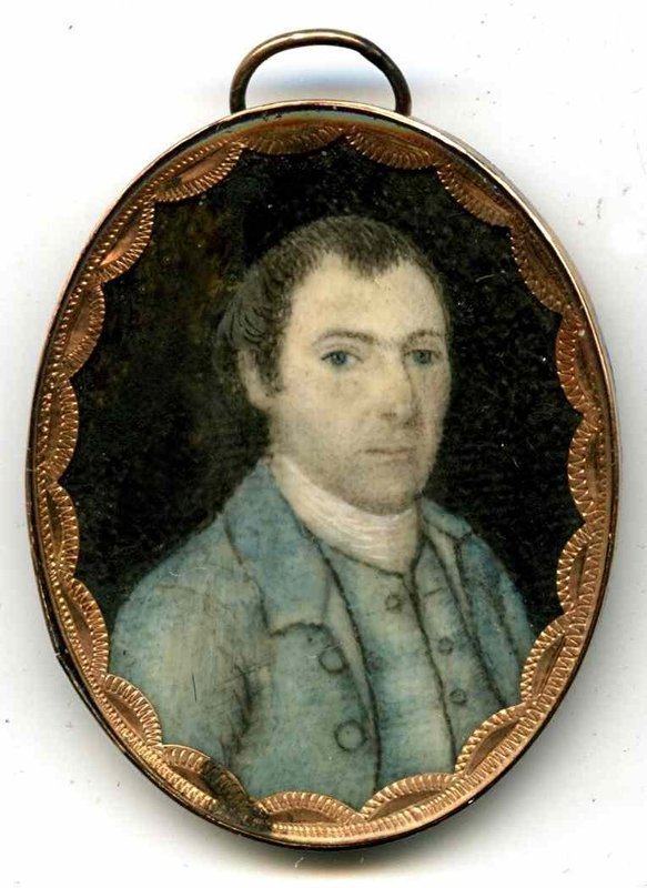 Rare Joseph Dunkerley Pair of Miniature Portraits c1780