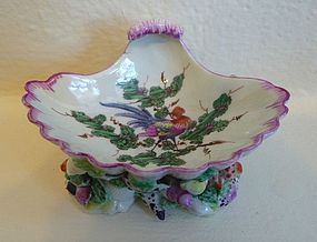 Uncommon Worcester Porcelain First Period Salt c1768