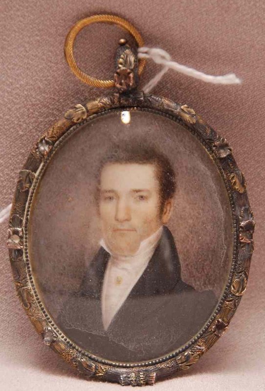 Fine American Miniature Portrait c1830