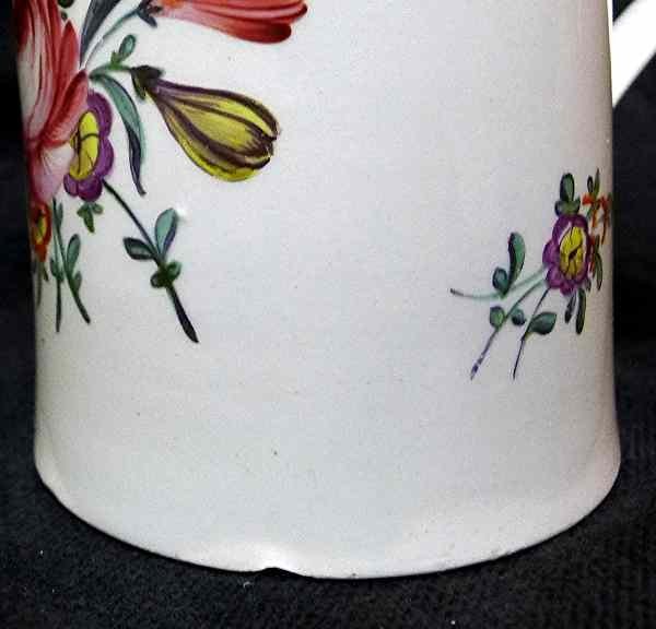 Large Chaffers Liverpool Porcelain Tankard c1765