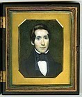 Rare Thomas LeClear American Miniature Portrait c1842