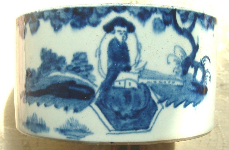 Rare Bow Porcelain  Wine Coaster or Meat Dish c1758