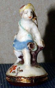 Chelsea Porcelain Toy Seal c1755