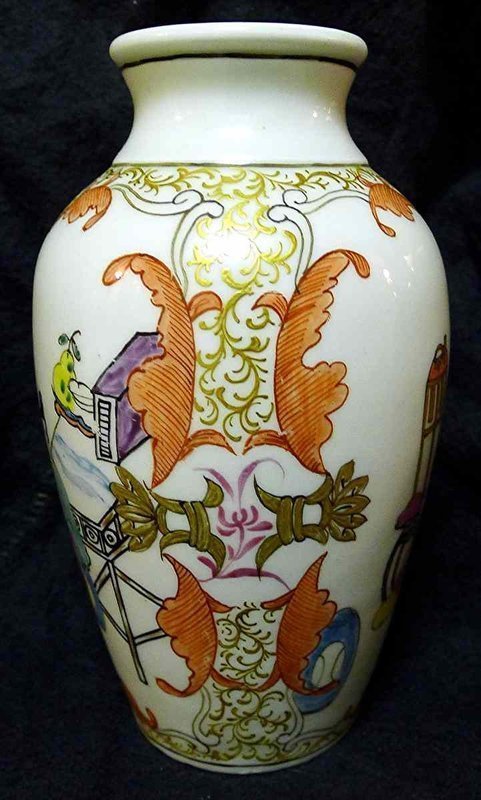 Dr. Wall Worcester Vase c1765 Beautiful and Uncommon