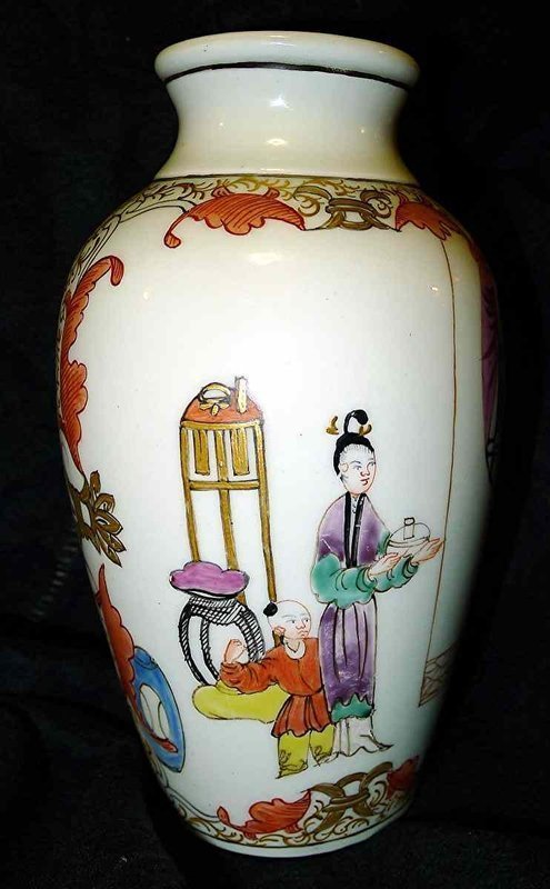 Dr. Wall Worcester Vase c1765 Beautiful and Uncommon