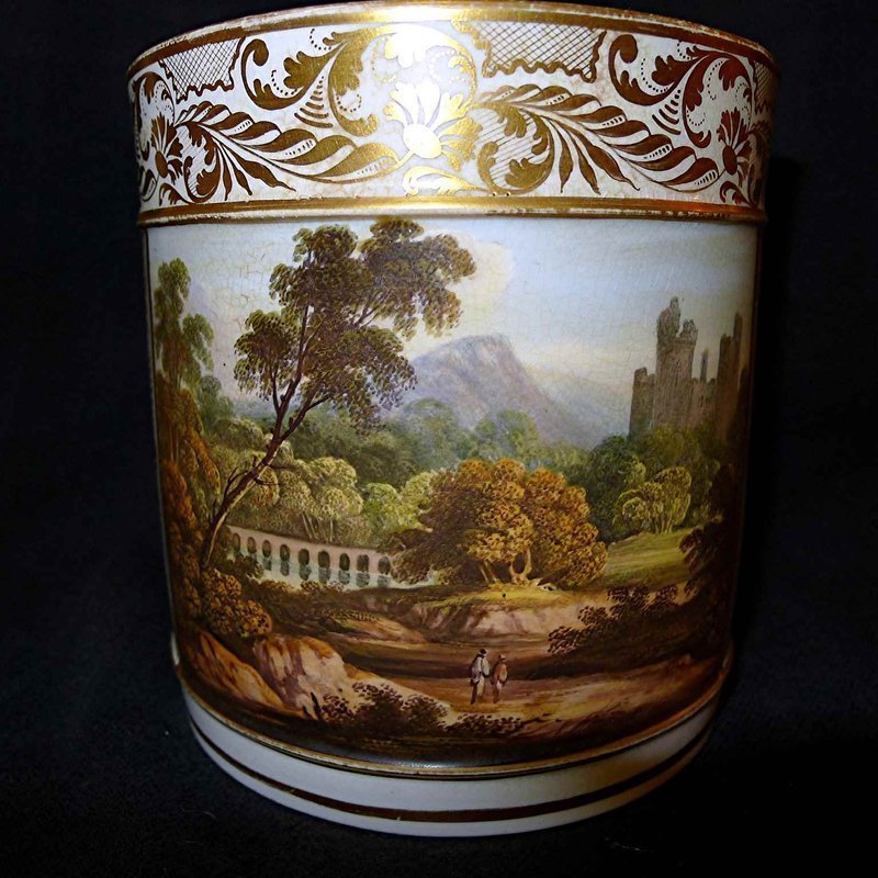 Superb Derby Porcelain Porter Mug c1810