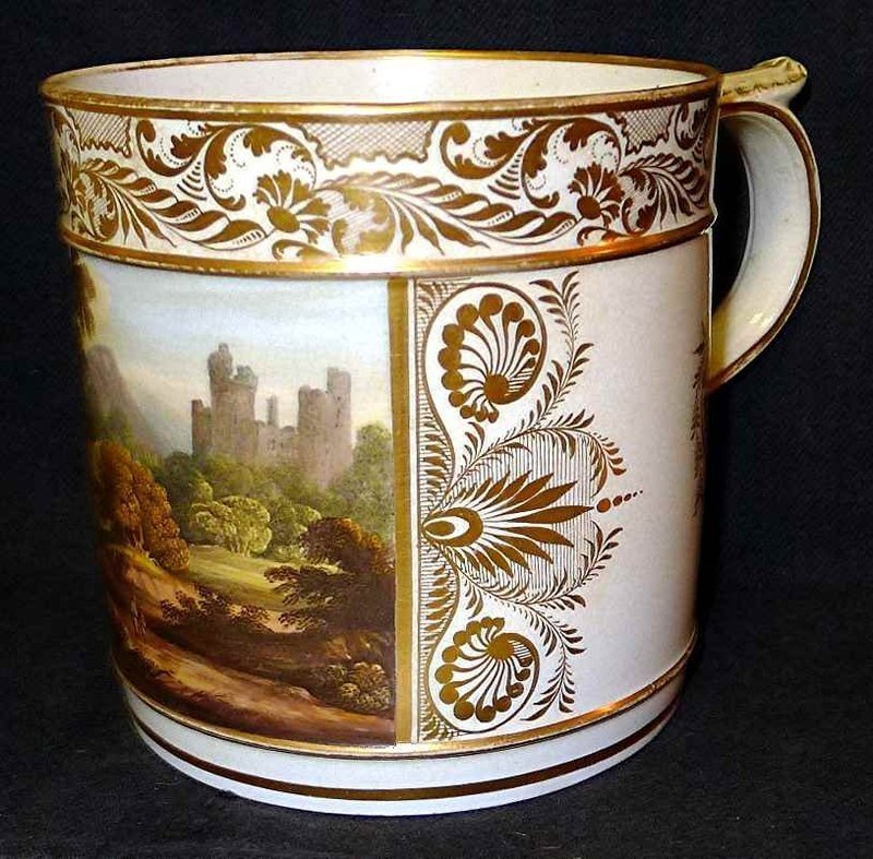 Superb Derby Porcelain Porter Mug c1810