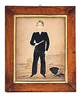 Young Naval Boy Watercolor c1820