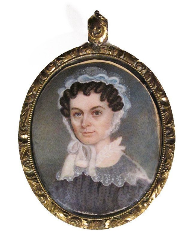 Beautiful American Portrait Miniature c1830