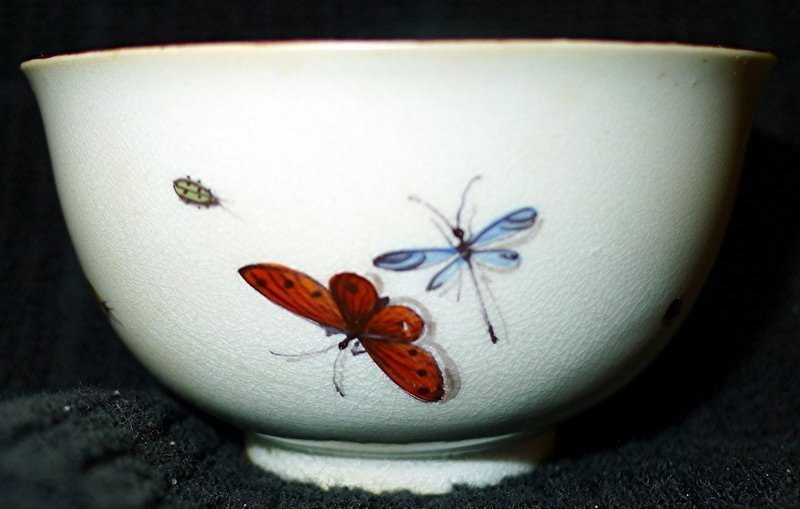 Very Rare Chelsea Porcelain Tea Bowl and Saucer c1755