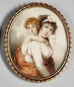 Nathaniel Plimer Miniature Portrait Painting, English c1800