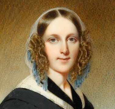 Magnificent Thomas Seir Cummings Portrait Miniature of a Woman c1841-5