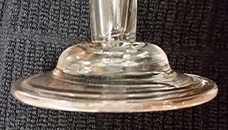 A Rare Hollow Stem English Wine Glass c1745