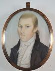 A Rare John Brewster Jr. Portrait Miniature c1795