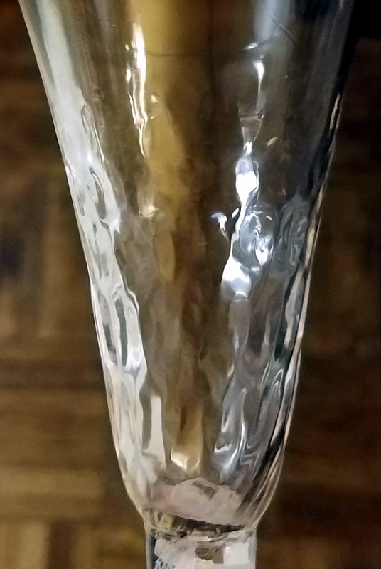 Antique Georgian Opaque Twist Wine Glass c1765