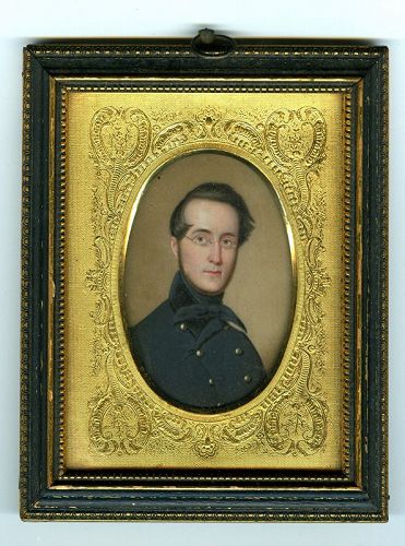 John Wood Dodge Miniature Painting c1850