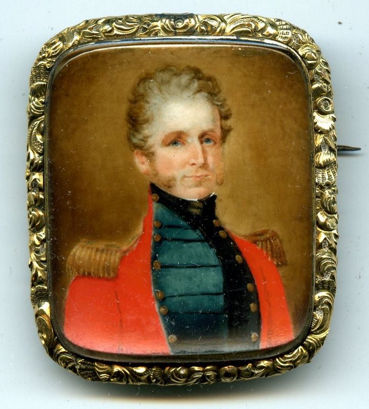 A Fine Miniature Painting of a British Staff Officer c1825
