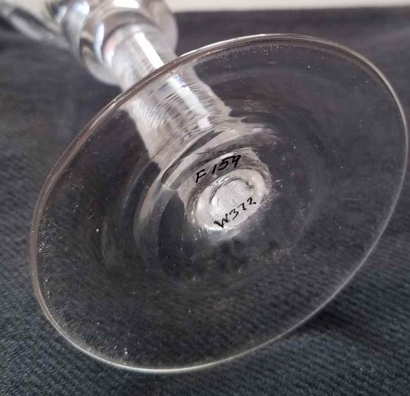 An Unusual Georgian Air Twist Glass c1775
