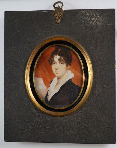 Rare and Superb Robert Field Portrait Miniature c1805