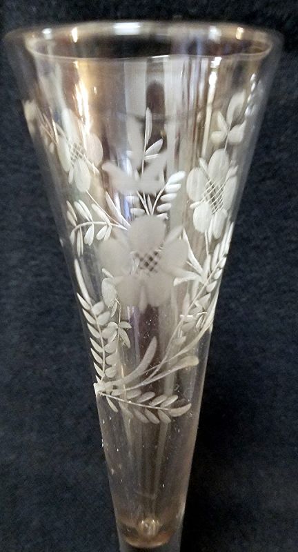 A Fine 18th Century English  Ratafia Glass c1750