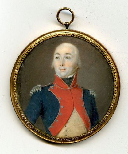 Miniature Portrait of an Officer c1795