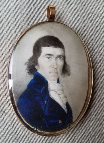 Portrait Miniature by Edward Savage c1790