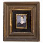 American Miniature Painting of a Young Woman c1825