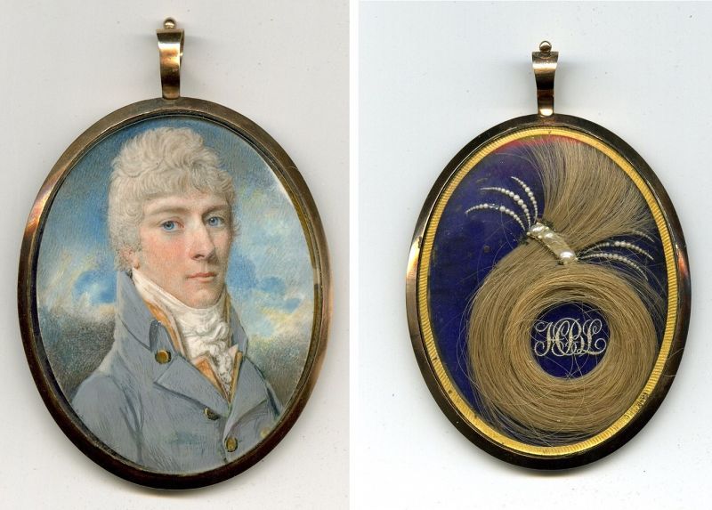 Walter Stephens Lethbridge Portrait Miniature c1805