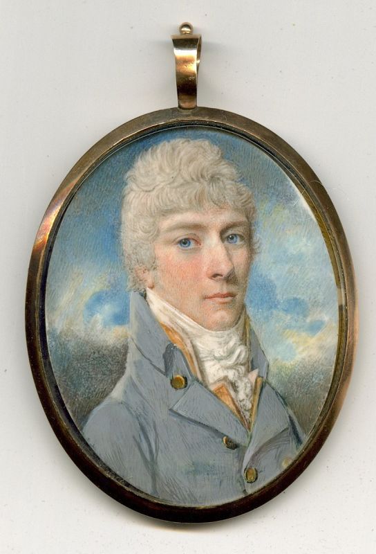 Walter Stephens Lethbridge Portrait Miniature c1805