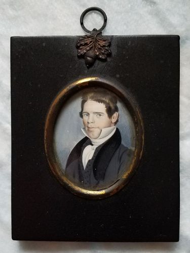 Portrait Miniature of a Gent c1830