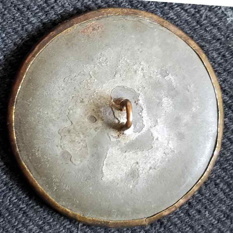 18th C Button, Oil on Copper Still Life