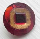 Tingue Button with Transparent Red Base c1855