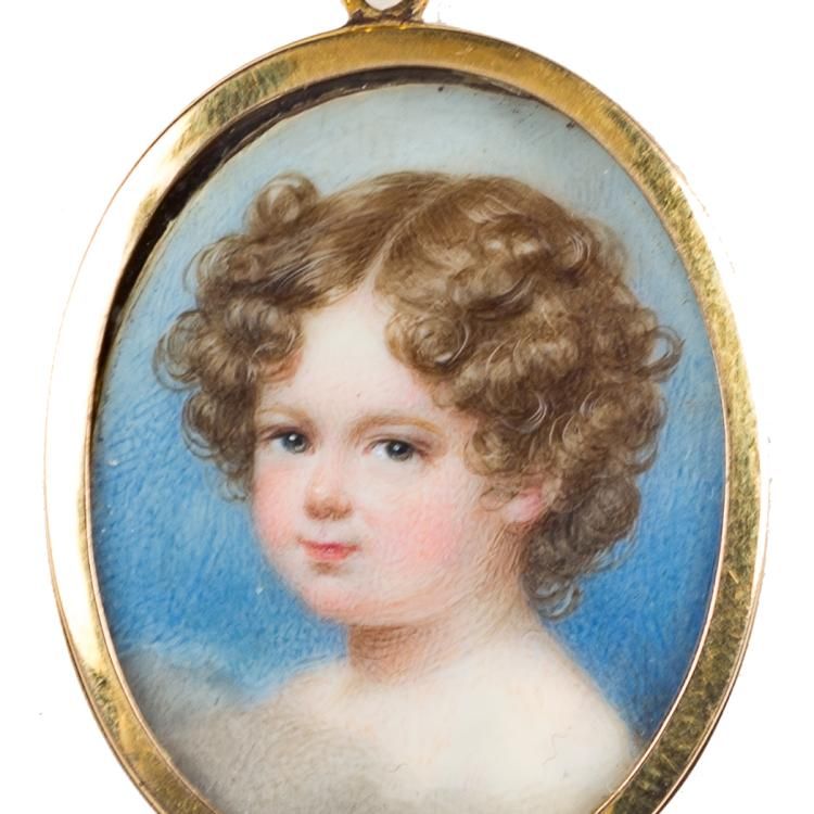 Wlliam Egley Portrait of Young Child c1840