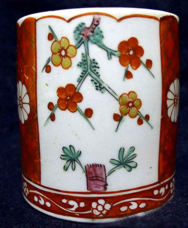 Chaffer Liverpool Porcelain Coffee Can c1760