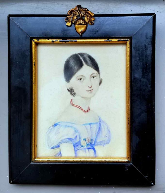 Portrait Miniature of Beautiful Girl c1805