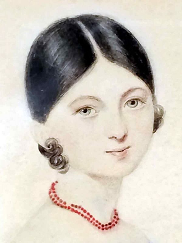 Portrait Miniature of Beautiful Girl c1805