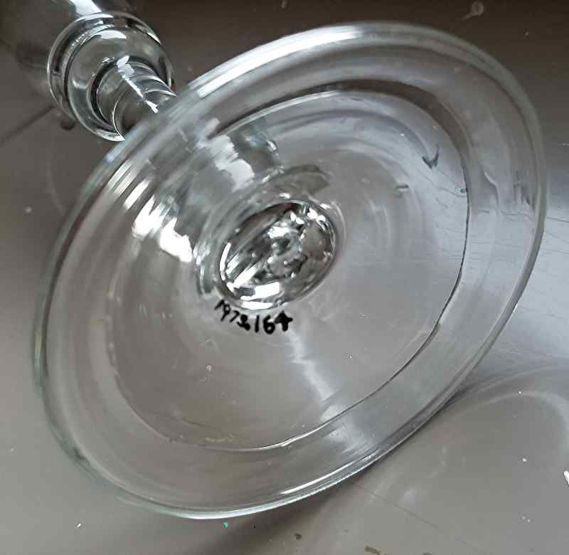 An English Baluster Wine Glass c1720